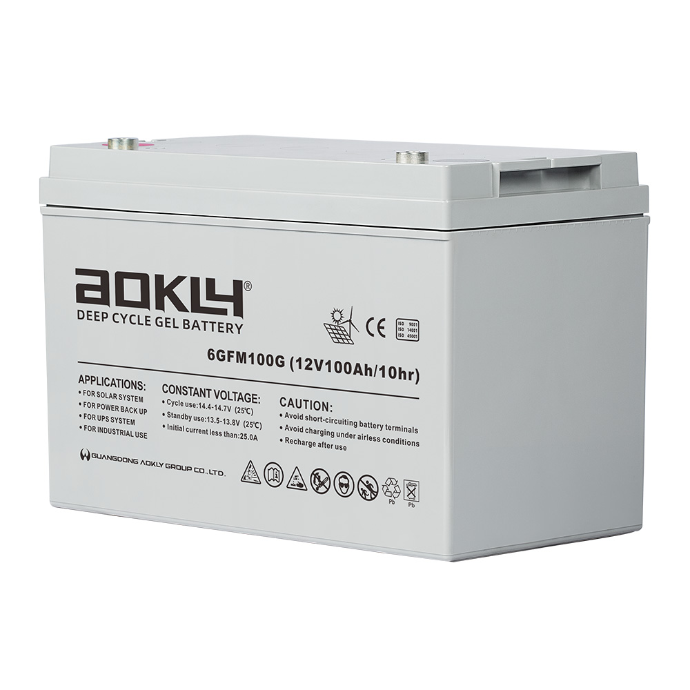 Batterie Aokly Gel Vrla GEL. 6GFM100G. 100Ah 12V. (330x172x214mm) - VT  BATTERIES