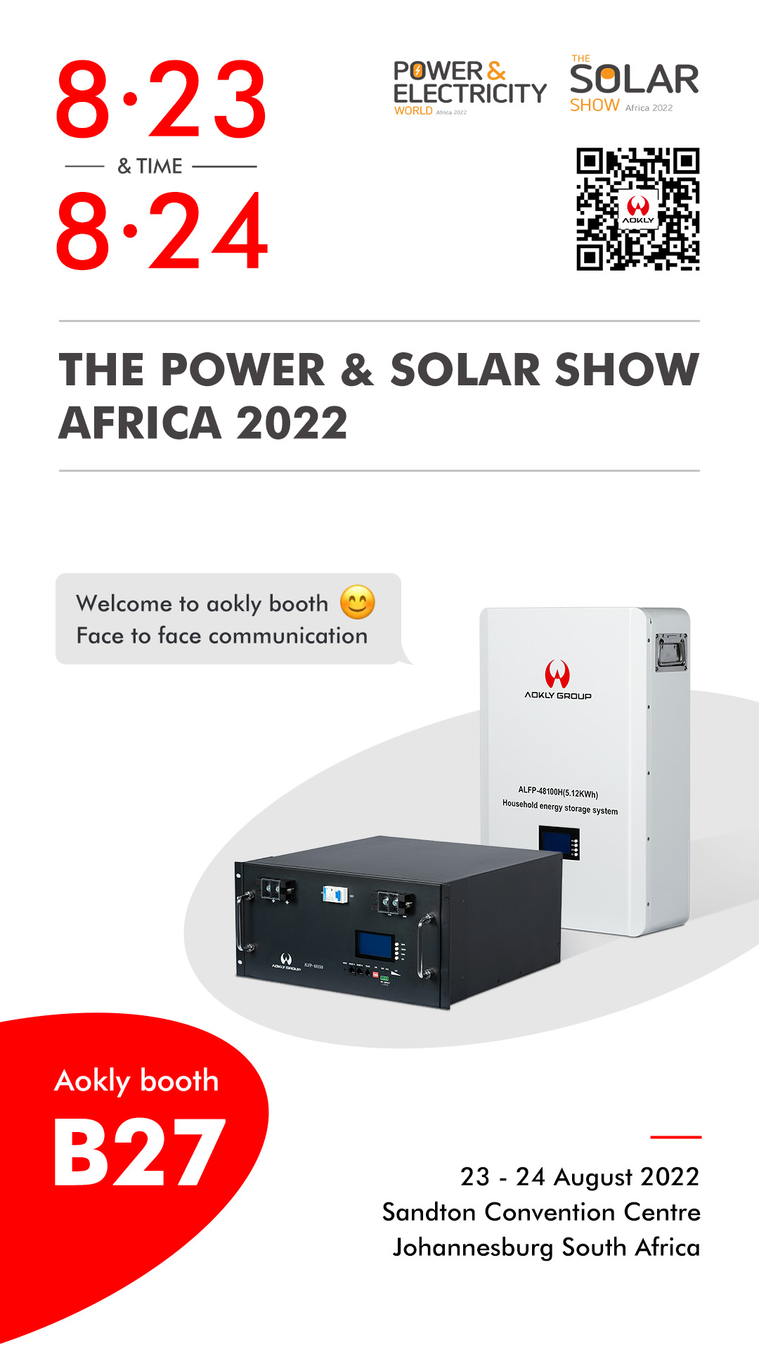 Aokly en Power & Electricity World Africa y The Solar Show Africa 2022！