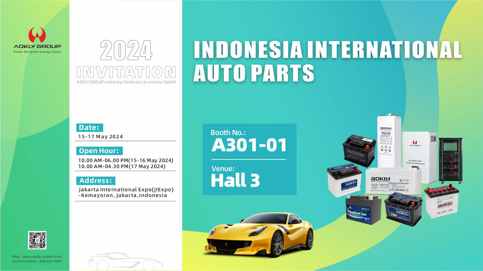 Sincerely Welcome to INAPA 2024: Meet Aokly Battery in Indonesia!